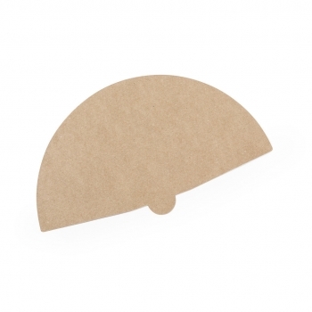 Abanico de línea nature en cartón reciclado de 430 g/m² en tono natural — amplia superficie de marcaje (30,5x17,5 cm)
