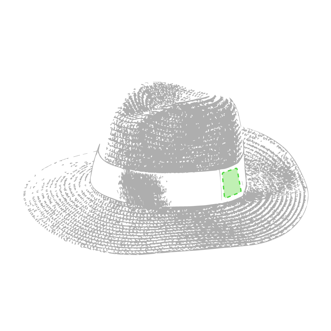 Sombrero de ala ancha de paja de papel sintética ajustable con cinta exterior e interior en variada gama de colores