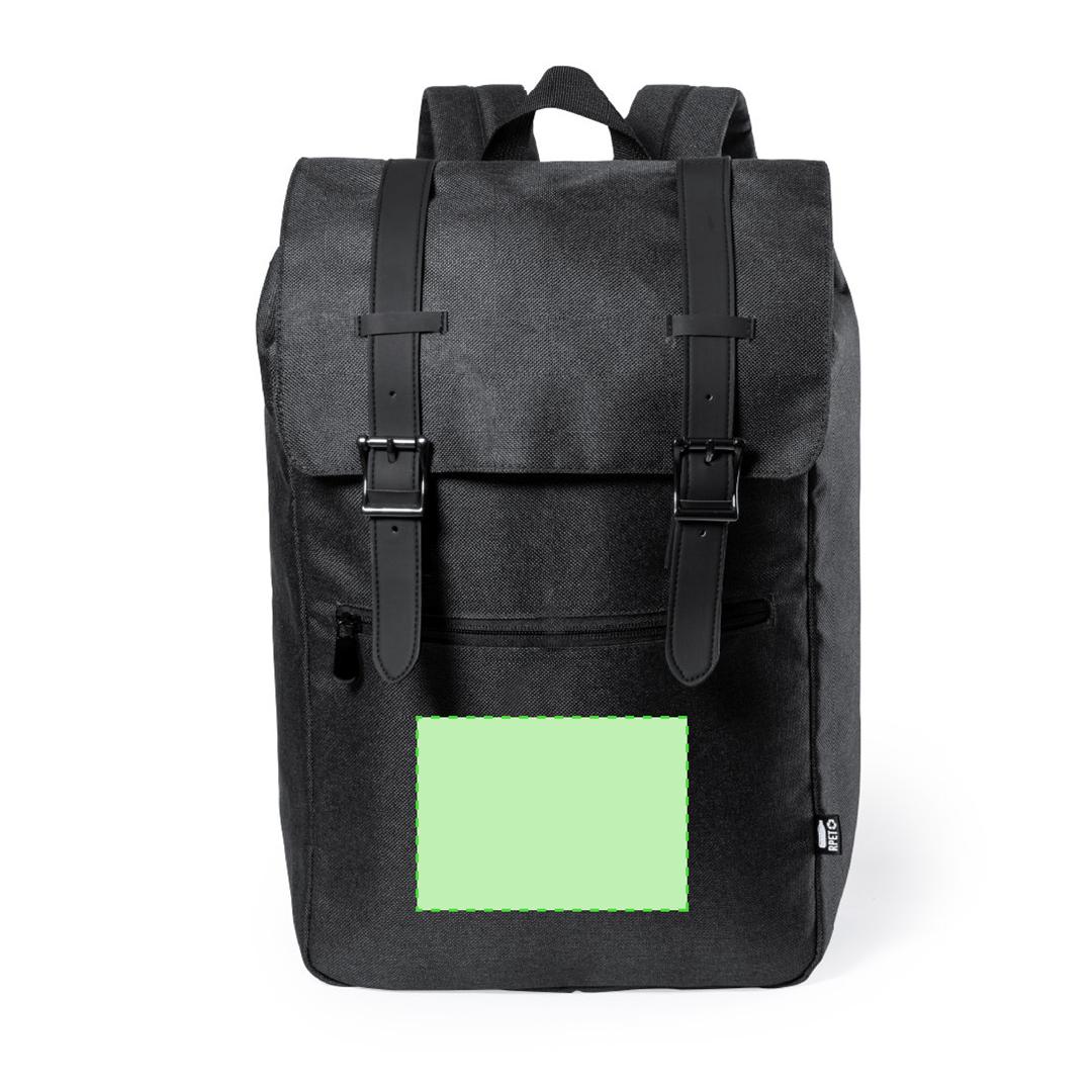 Mochila urbana de poliéster 300D RPET libre de PVC con portátil 15