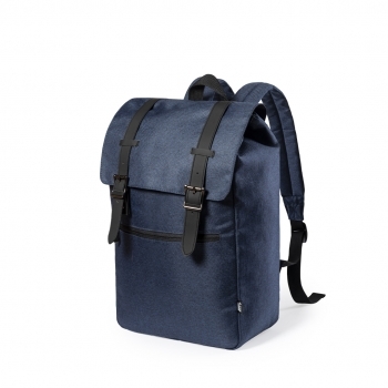Mochila urbana de poliéster 300D RPET libre de PVC con portátil 15