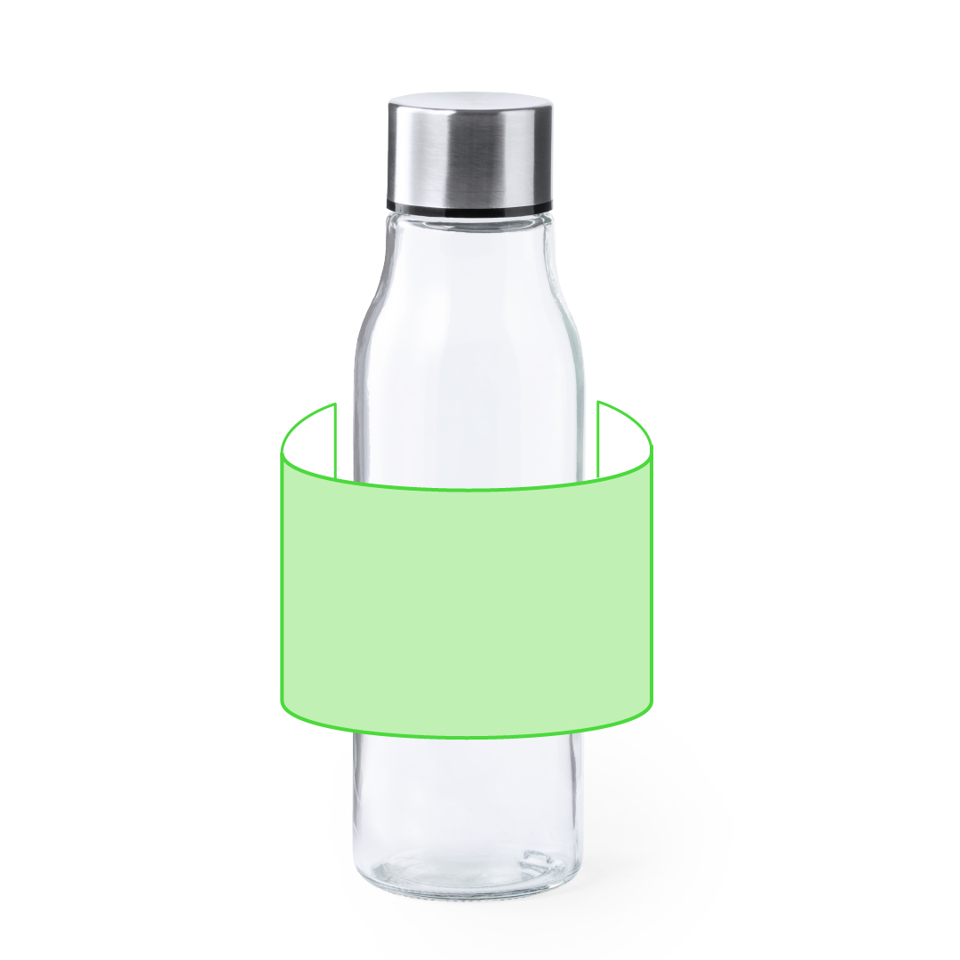 Botella premium de cristal borosilicato resistente al calor 550 ml