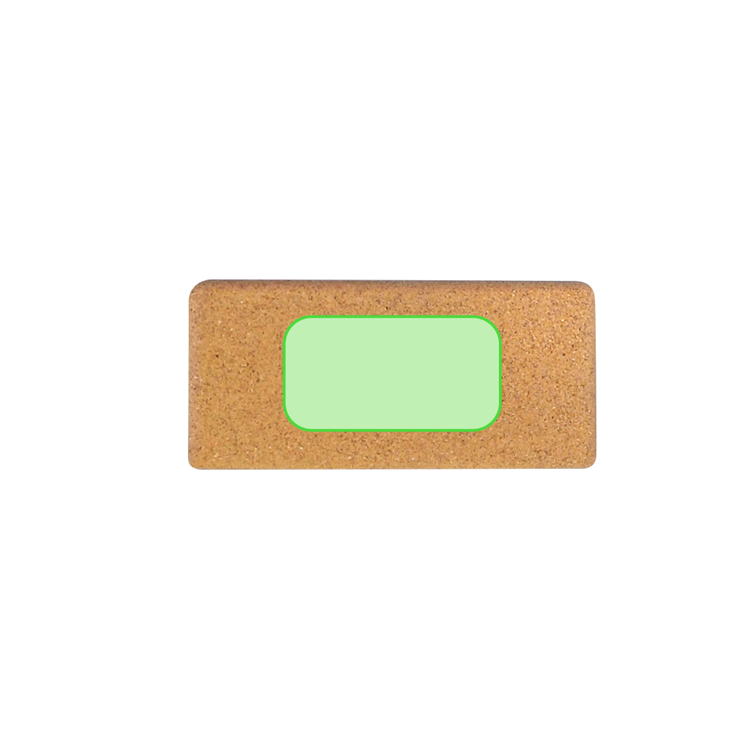 Bloque de yoga de corcho con funda