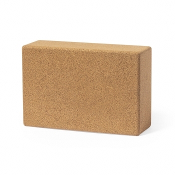 Bloque de yoga de corcho con funda