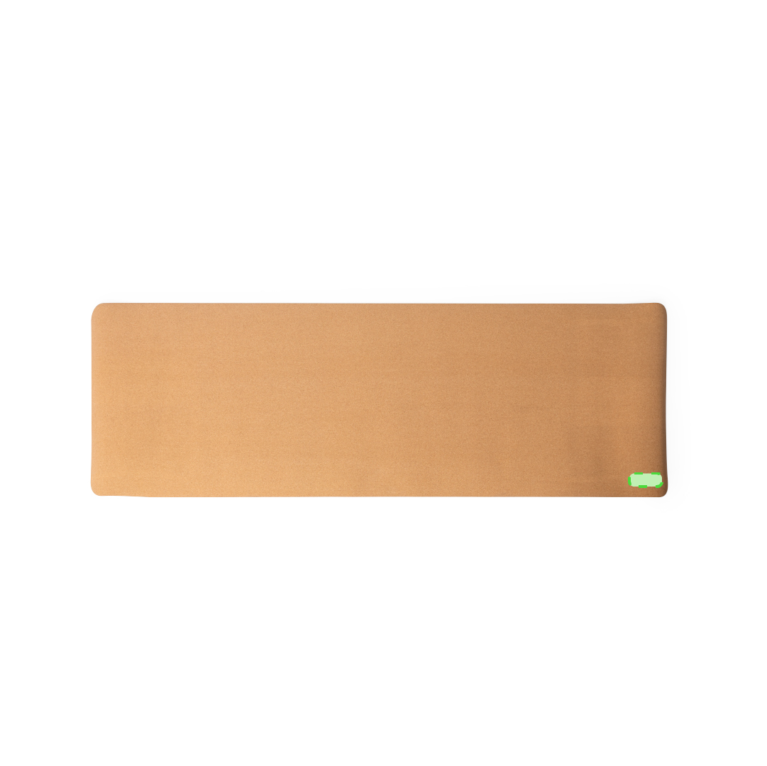 Esterilla de corcho de yoga con funda