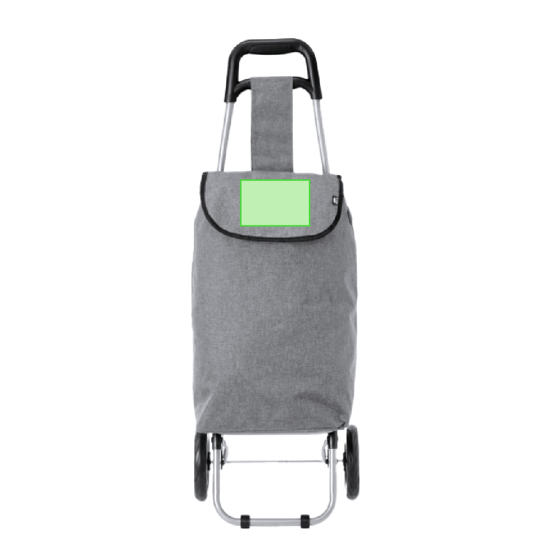 Carro de la compra plegable de RPET 30×52 cm reciclado