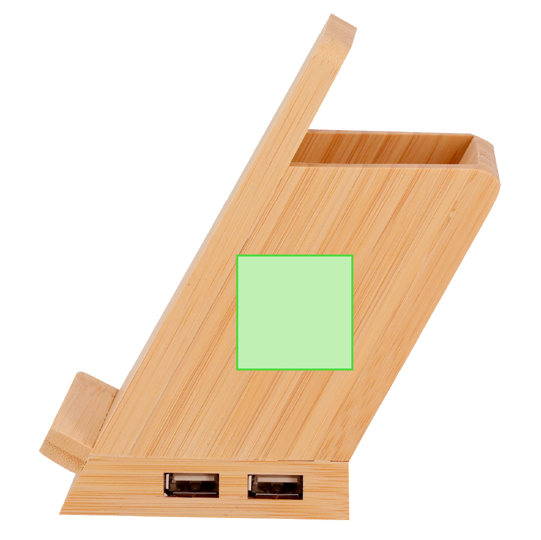 Lapicero multifunción de bambú con cargador 5W y 4 puertos USB