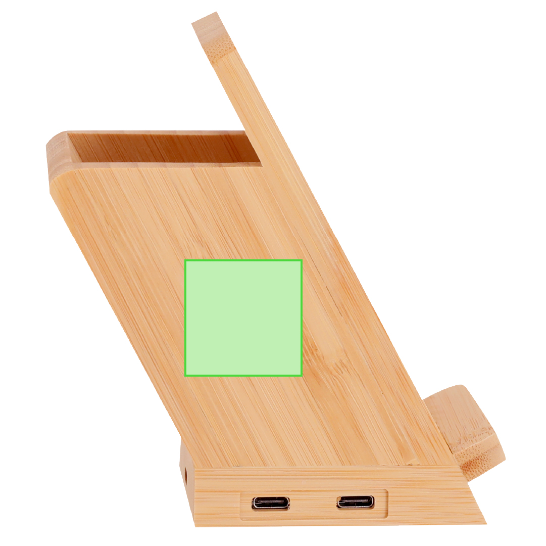 Lapicero multifunción de bambú con cargador 5W y 4 puertos USB