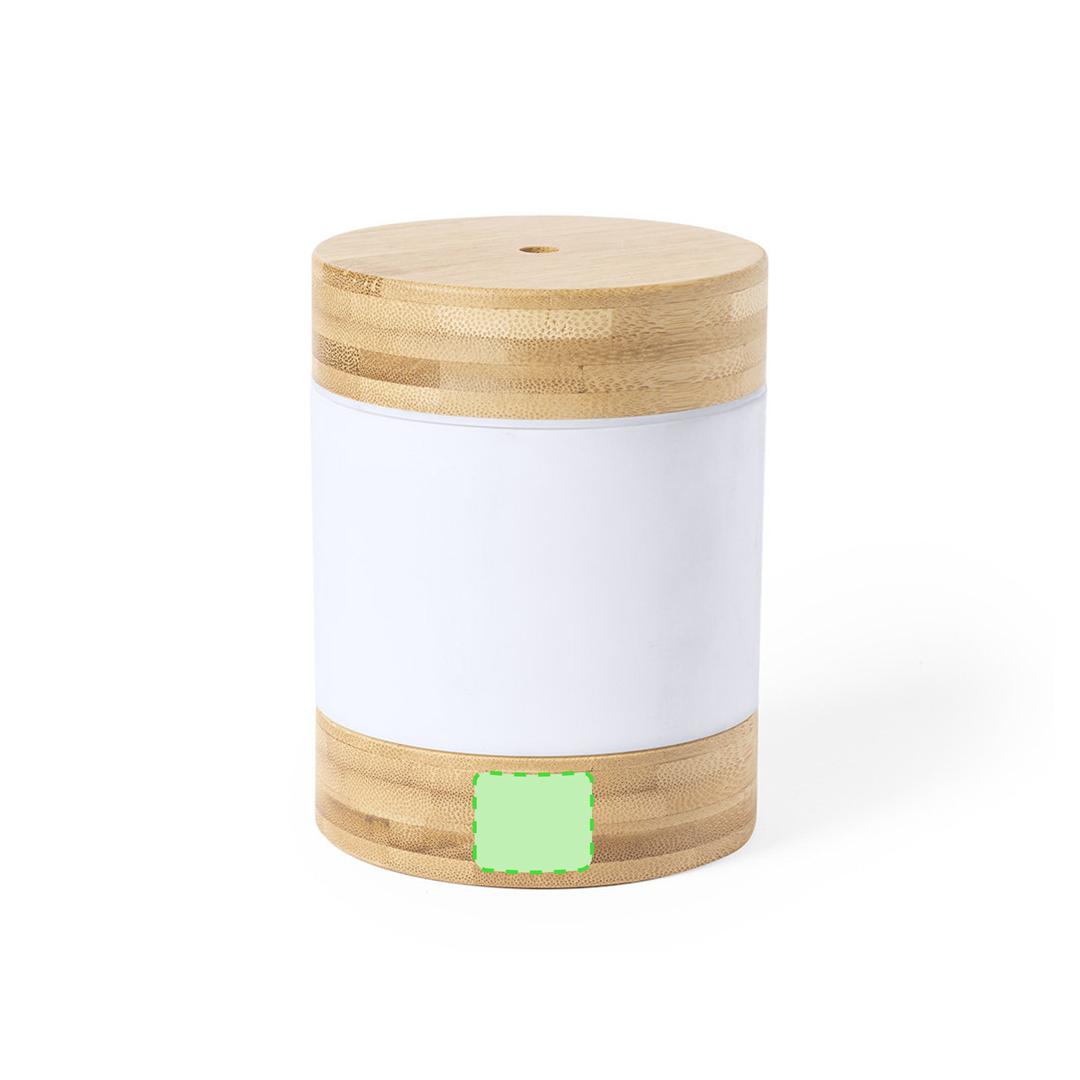 Humidificador con difusor aromático de bambú y policarbonato 250 ml