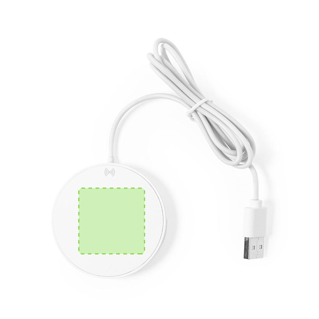 Cargador inalámbrico de abs reciclado 10W magnético