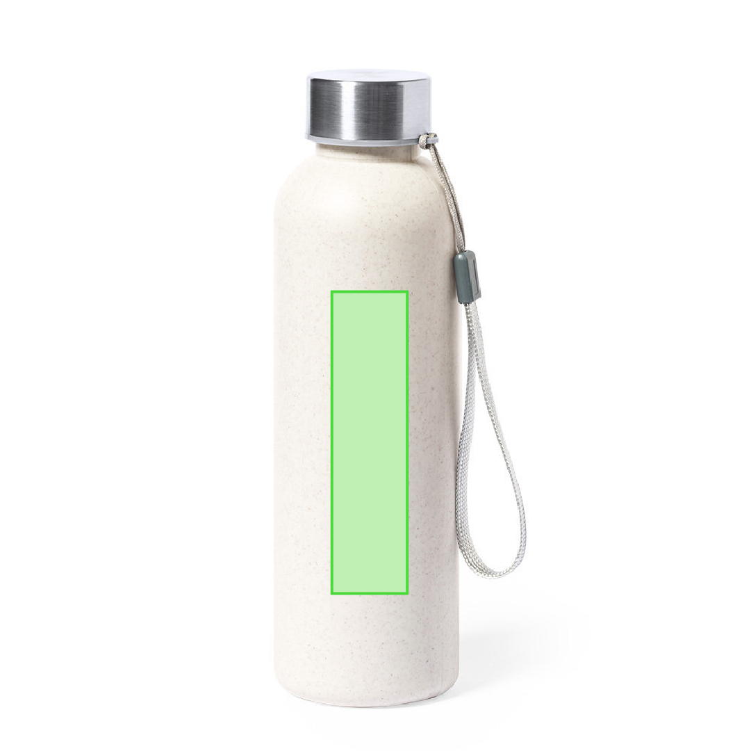 Bidón deportivo de PE con base de acero inoxidable 600 ml