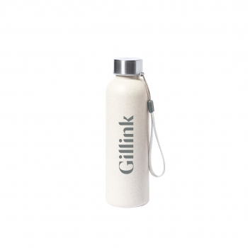 Bidón deportivo de PE con base de acero inoxidable 600 ml