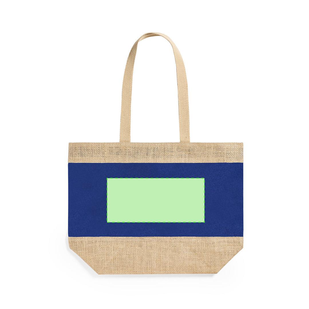Bolsa de algodón 300 g/m² asas largas tote premium 38×42 cm