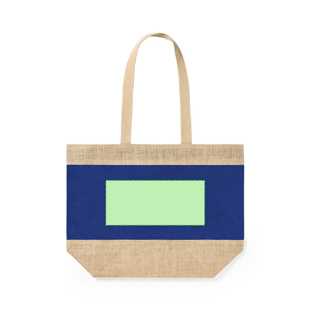 Bolsa de algodón 300 g/m² asas largas tote premium 38×42 cm