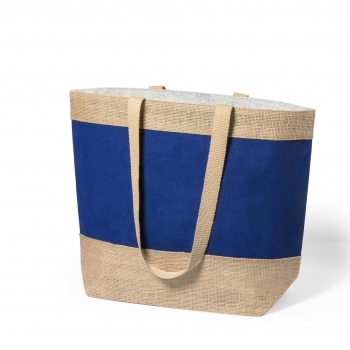 Bolsa de algodón 300 g/m² asas largas tote premium 38×42 cm
