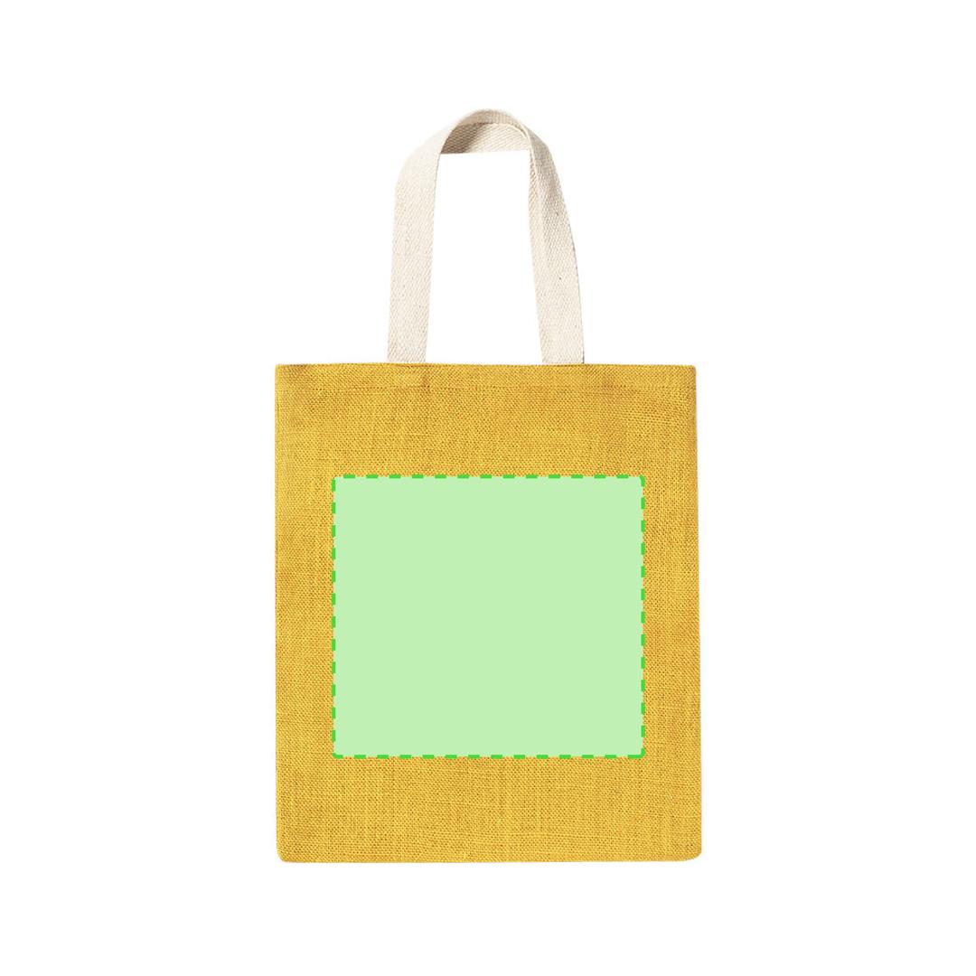 Bolsa de algodón natural 38×42 cm tote sin fuelle ligera