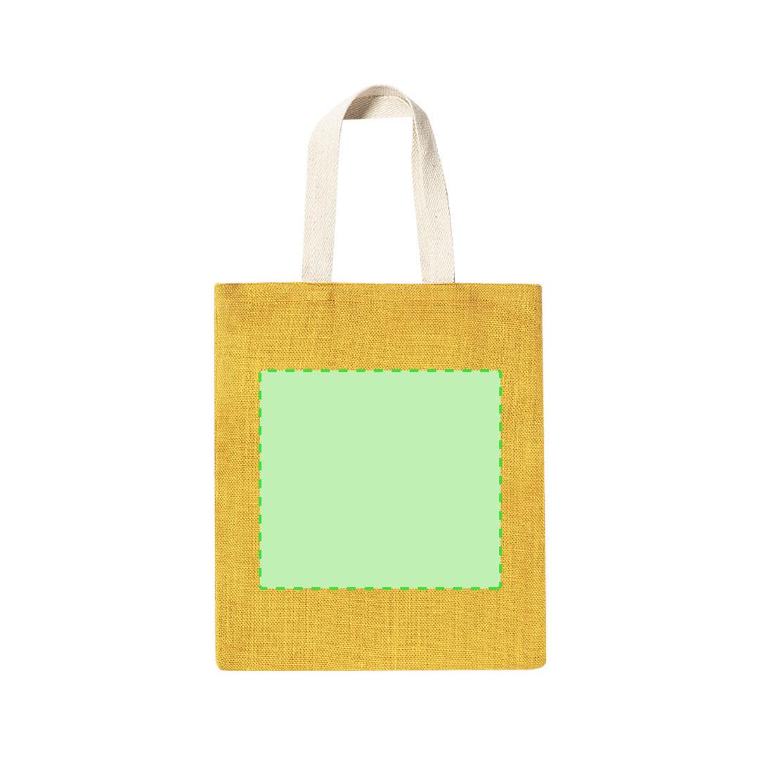 Bolsa de algodón natural 38×42 cm tote sin fuelle ligera