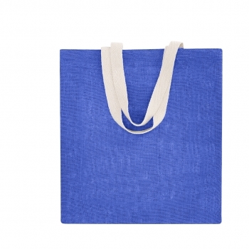 Bolsa de algodón natural 38×42 cm tote sin fuelle ligera