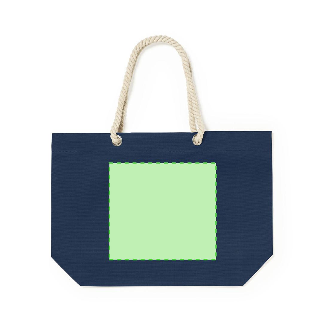Bolsa de algodón 220 g/m² asas largas tote robusto 38×42 cm