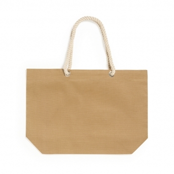 Bolsa de algodón 220 g/m² asas largas tote robusto 38×42 cm