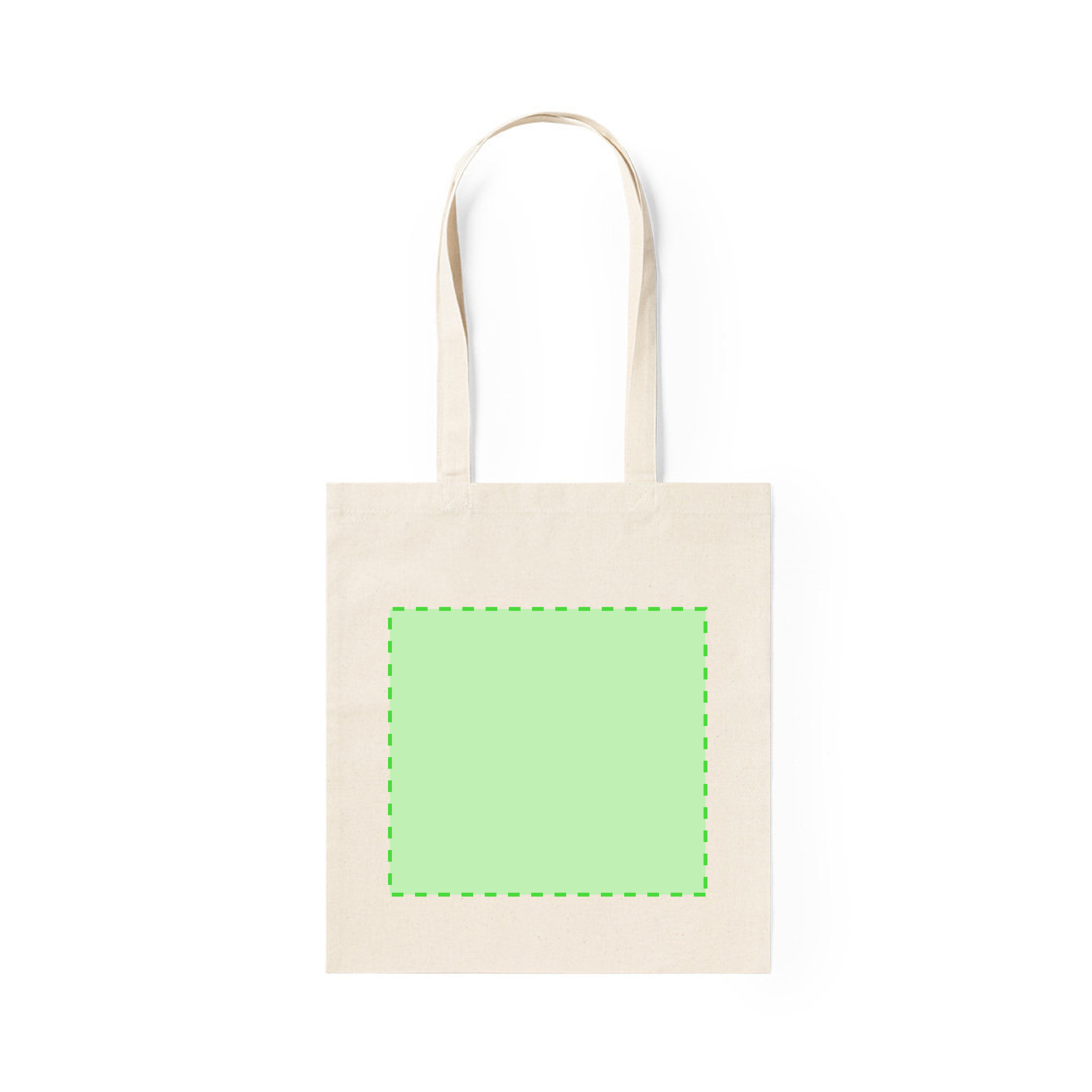 Bolsa de algodón natural 240 g/m² con asas reforzadas