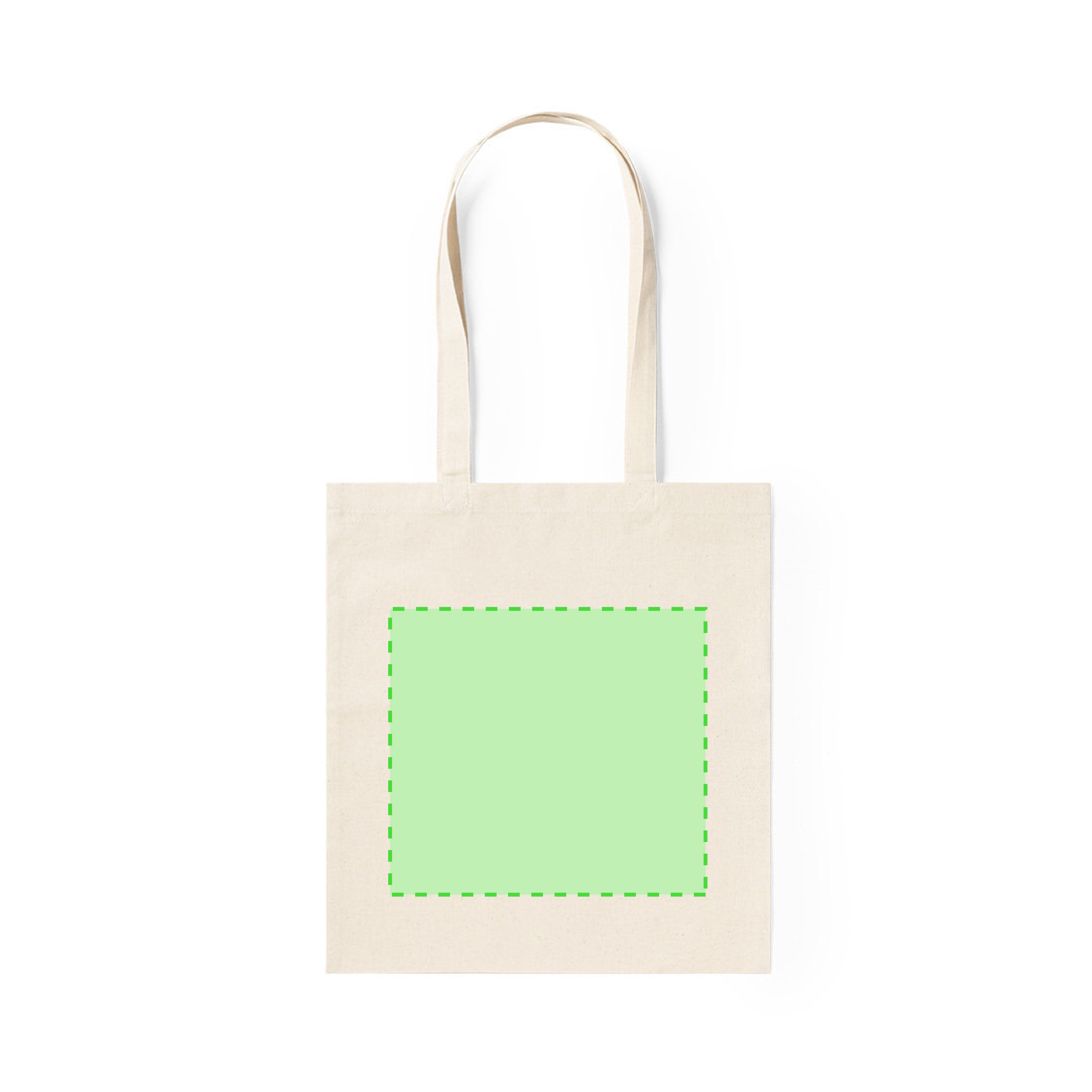 Bolsa de algodón natural 240 g/m² con asas reforzadas