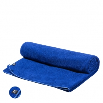 Toalla absorbente de RPET reciclado 310 g/m² en tamaño XXL 90x170 cm — línea nature con etiqueta