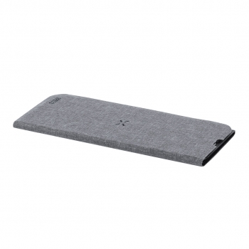 Alfombrilla cargador inalámbrico de 10W en RPET y antelina premium