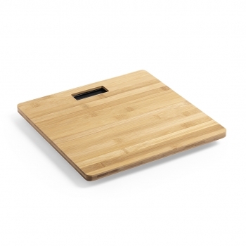 Báscula de baño de bambú digital con temperatura y función tara
