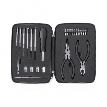 Set herramientas aluminio 25 accesorios maletín completo reparación