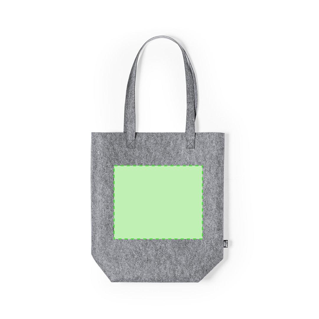 Bolsa de RPET con asas largas formato cuadrado 40×42 cm