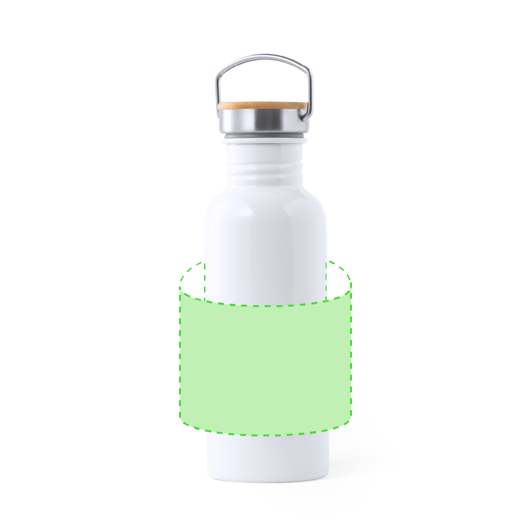 Bidón XL de acero y bambú personalizable por sublimación 750 ml
