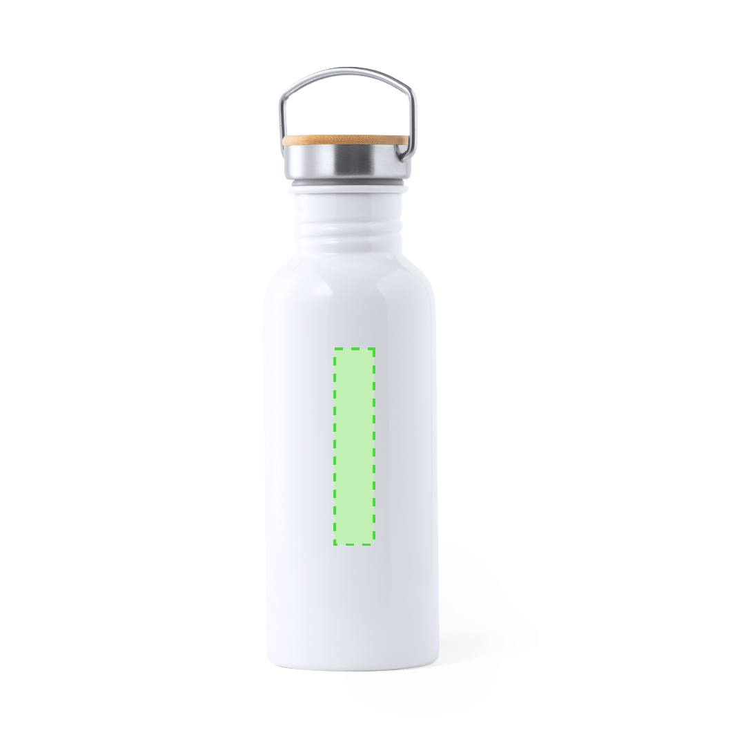 Bidón XL de acero y bambú personalizable por sublimación 750 ml