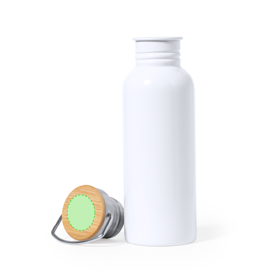 Bidón XL de acero y bambú personalizable por sublimación 750 ml
