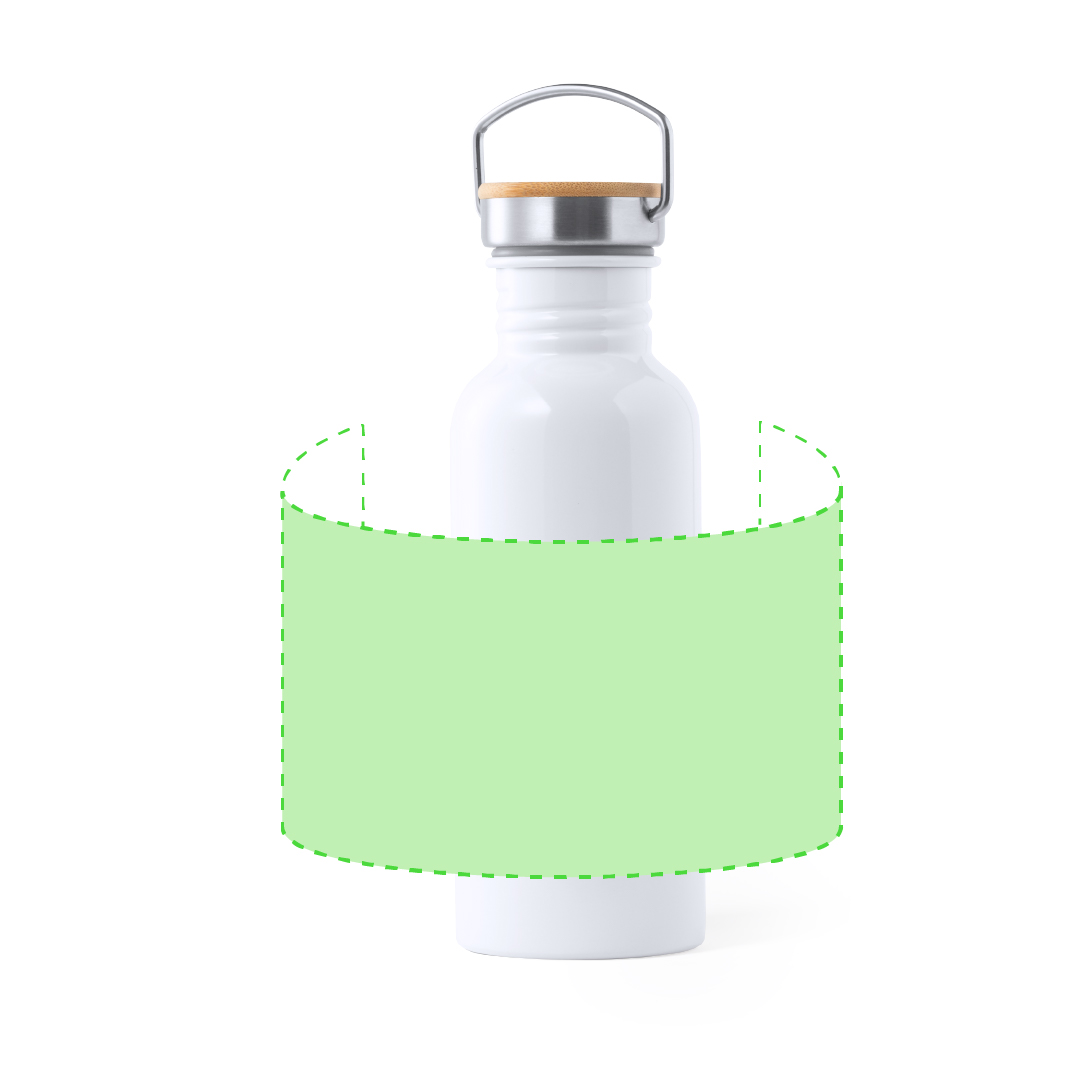 Bidón XL de acero y bambú personalizable por sublimación 750 ml