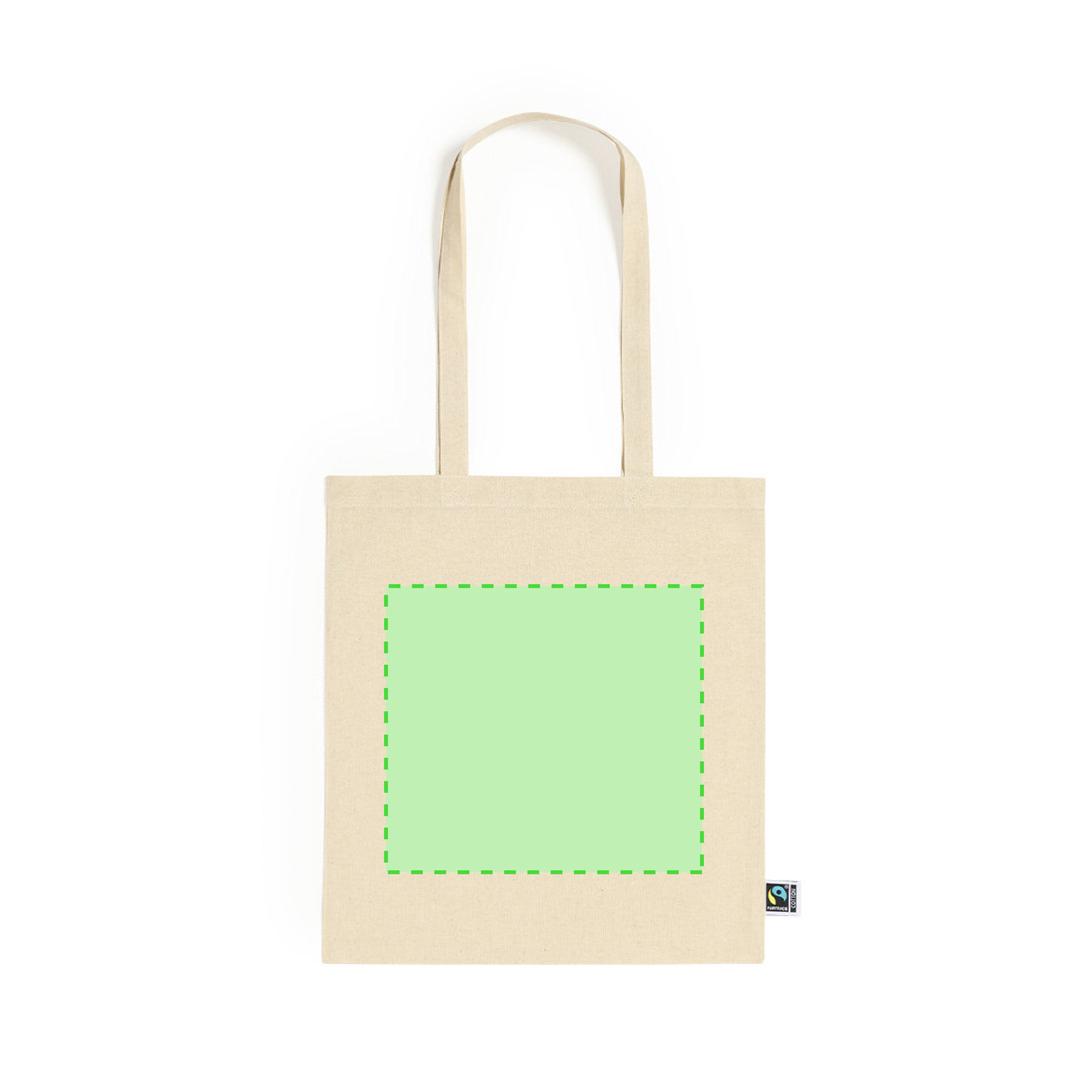 Bolsa de algodón 180 g/m² con certificación Fairtrade Comercio Justo