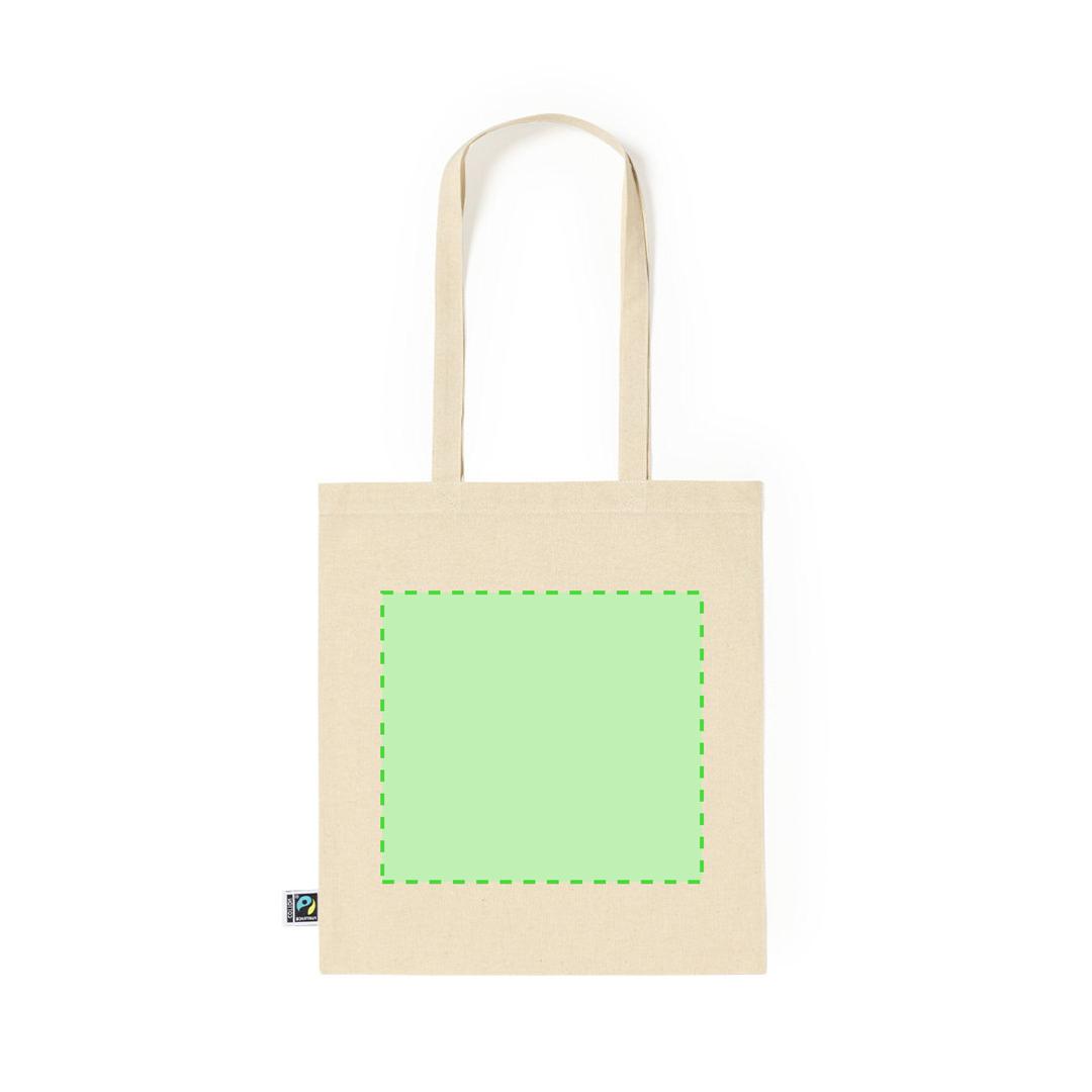 Bolsa de algodón 180 g/m² con certificación Fairtrade Comercio Justo