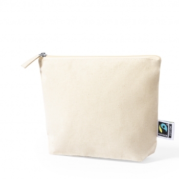 Neceser de algodón 180 g/m² con cremallera reforzada estándar