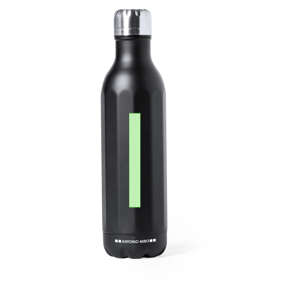 Bidón deportivo industrial de acero inoxidable 750 ml