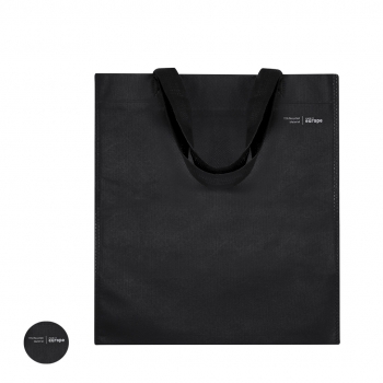 Bolsa de material mixto asas cortas 38×42 cm tote de mano
