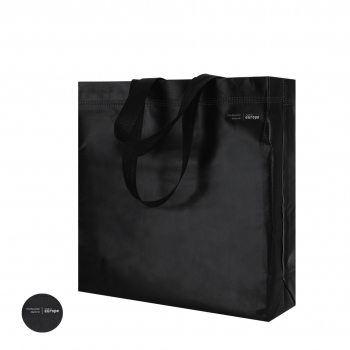 Bolsa de material mixto asas largas tote 35×40 cm para hombro