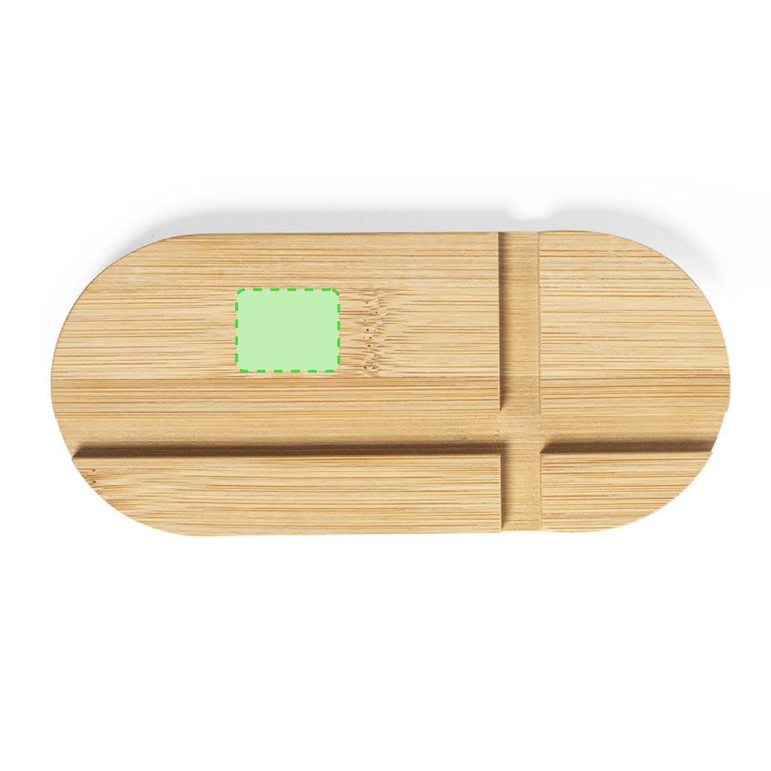 Soporte de bambú natural con diseño clásico para smartphone