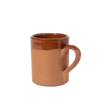 Taza de cerámica cilíndrica sin cuello 330 ml