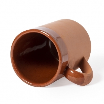 Taza de cerámica cilíndrica sin cuello 330 ml