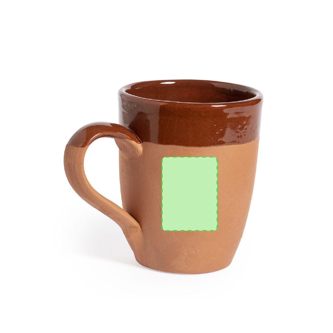 Taza de cerámica con cuello estrechado 330 ml