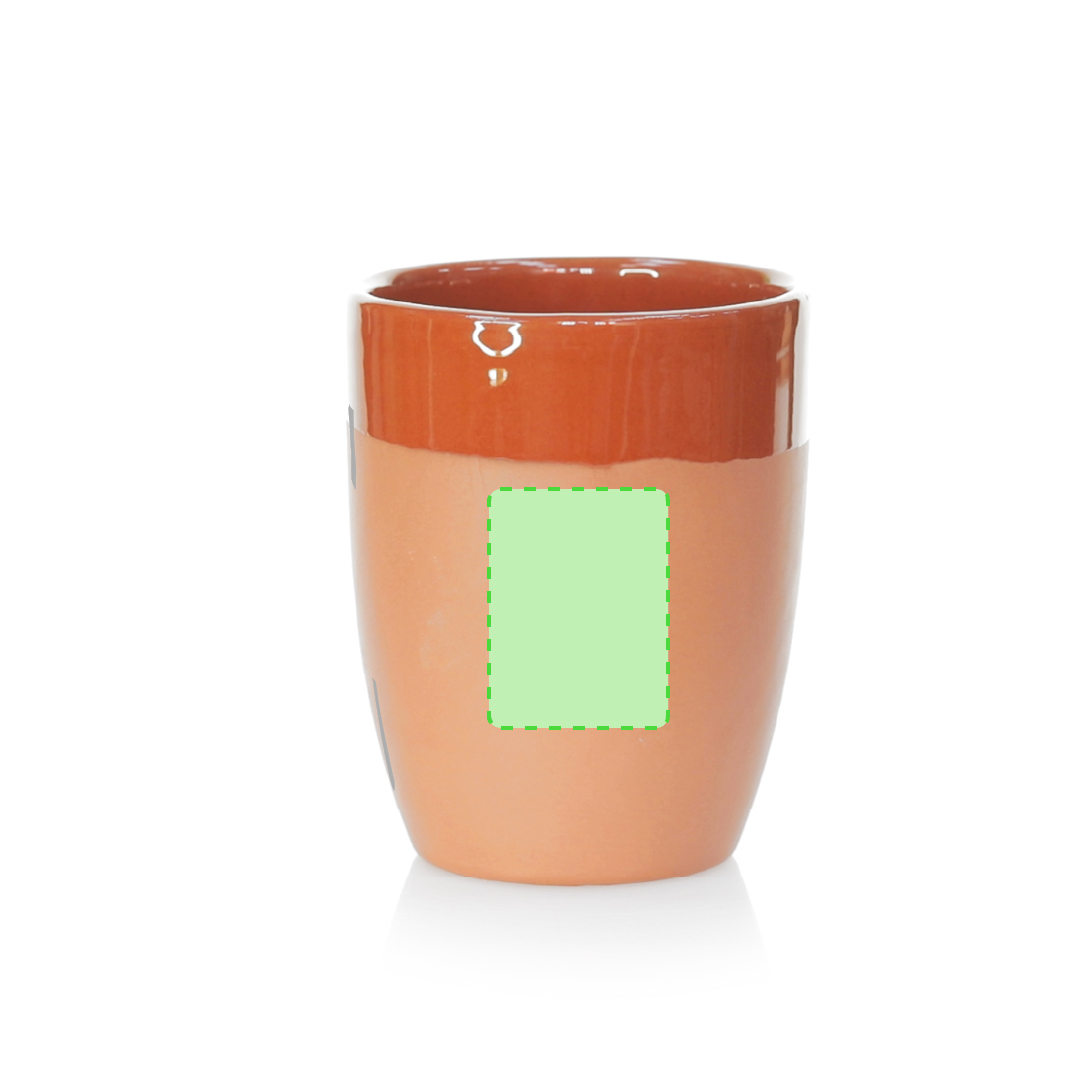 Taza de cerámica con cuello estrechado 330 ml