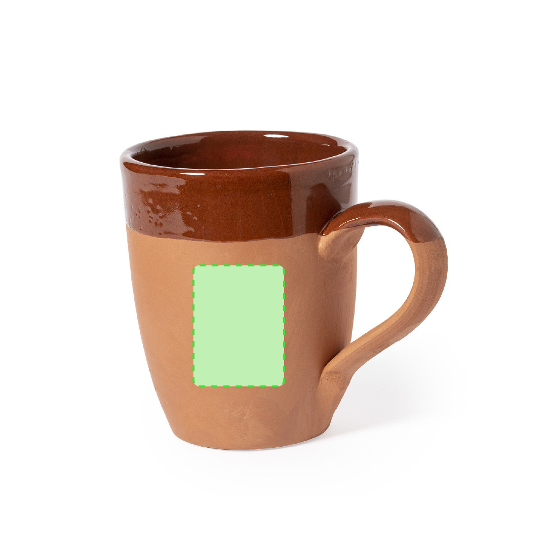 Taza de cerámica con cuello estrechado 330 ml