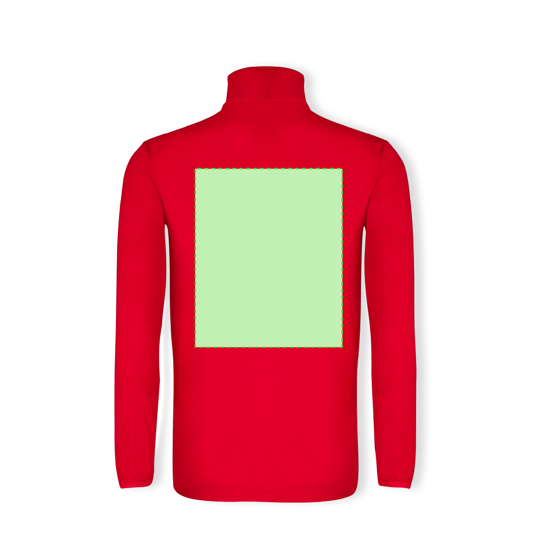 Forro polar Mesiox adulto RPET — micropolar RPET 155 g/m² anti-pilling, cuello con cremallera y cintura elástica, distintivo eco, tallas S-XXL