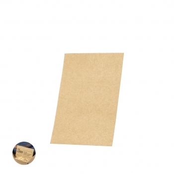 Tarjeta de presentación en cartón reciclado kraft — 15x10 cm, el soporte de mensaje más amplio del packaging