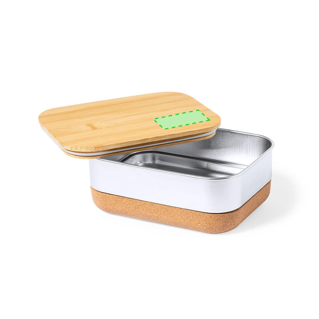 Fiambrera Limited Edition de acero inox, bambú y corcho 1 L — con estuche exclusivo y tarjeta reciclada