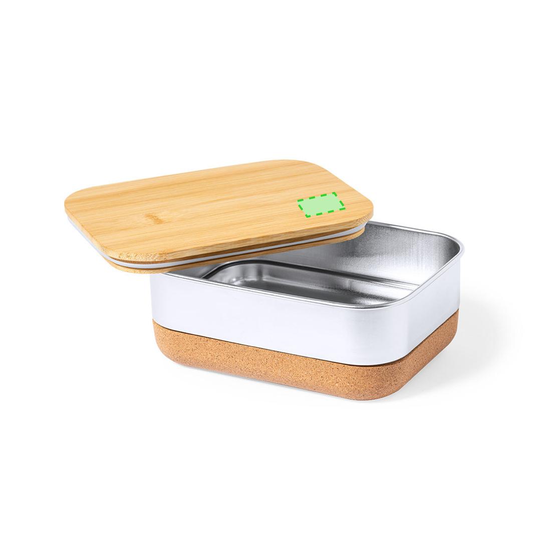Fiambrera Limited Edition de acero inox, bambú y corcho 1 L — con estuche exclusivo y tarjeta reciclada